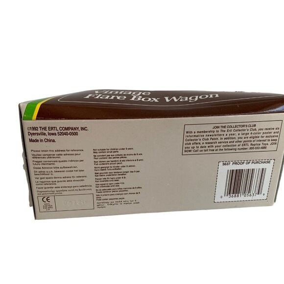 Ertl Flare Box Wagon Vintage New NOS 1/43 - Picture 6 of 7